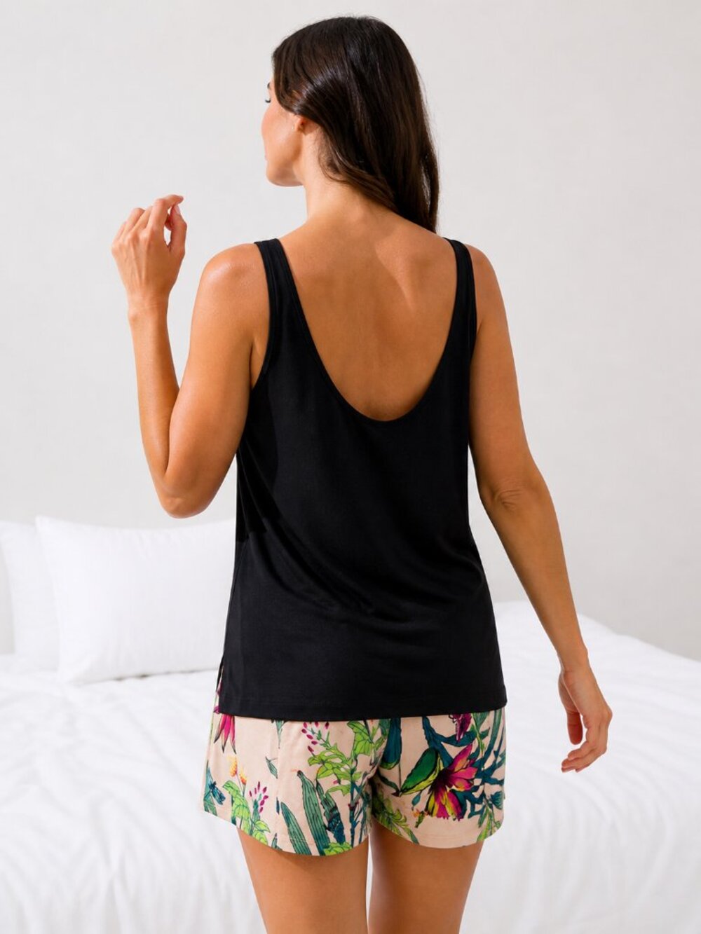 NWT Soma Modal V-Neck Tank & Shorts Pajama Set - Picture 8 of 13